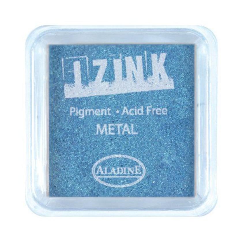 Aladine - Izink Pigment Ink Pad "Metal Light Blue" Pigment Stempelkissen