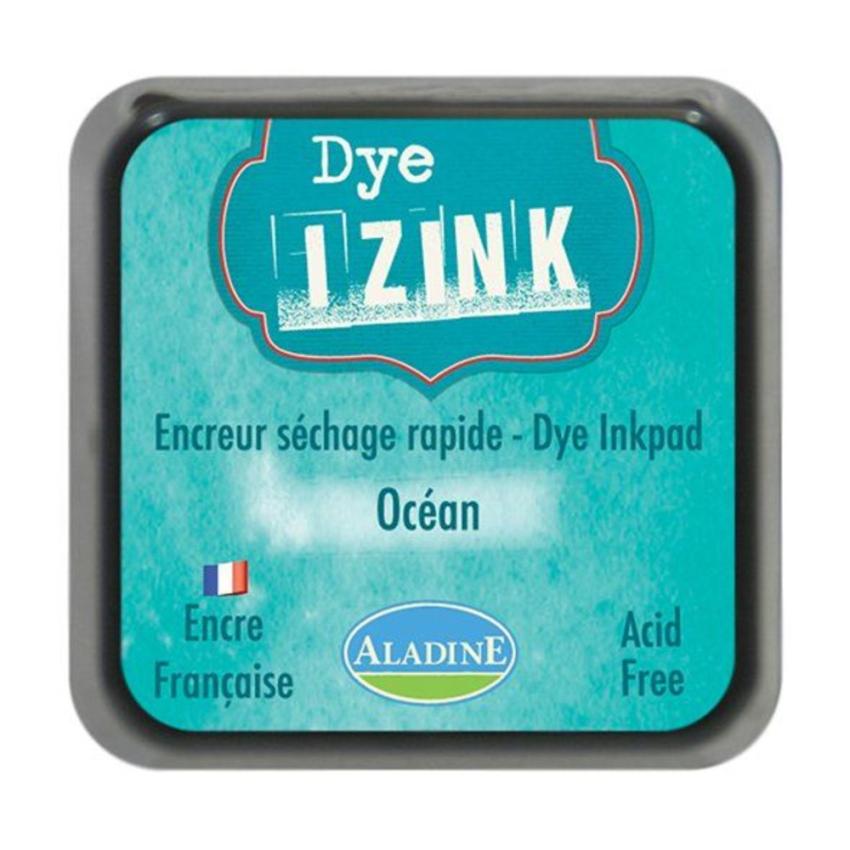 Aladine - Izink Dye Ink Pad "Turquoise Ocean" Pigment Stempelkissen