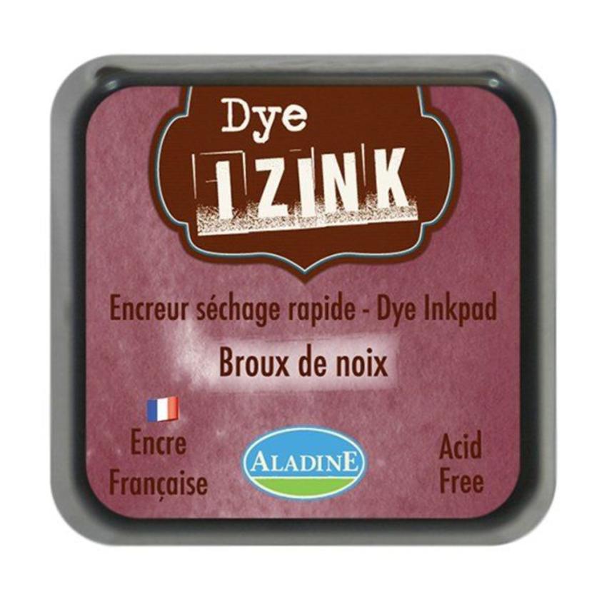 Aladine - Izink Dye Ink Pad "Marron Brou De Noix" Pigment Stempelkissen