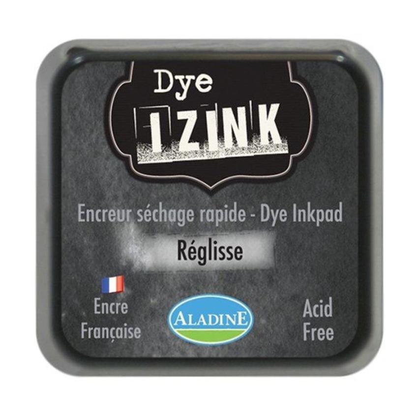 Aladine - Izink Dye Ink Pad "Noir Reglisse" Pigment Stempelkissen