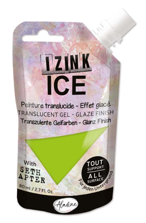 Aladine - Transparente Gelfarbe "Vert Anis" Izink Ice 80ml