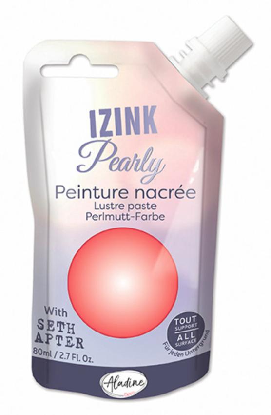 Aladine - Perlmutt Paste "Coral Crush" Izink Pearly Lustre Paste 80ml