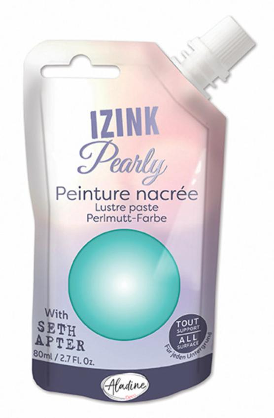 Aladine - Perlmutt Paste "Sky Green" Izink Pearly Lustre Paste 80ml