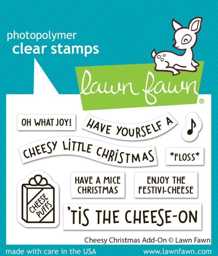 Lawn Fawn - Stempelset "Cheesy Christmas" Clear Stamp Add-On