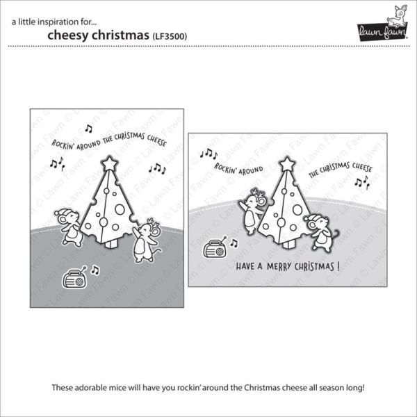 Lawn Fawn - Stempelset "Cheesy Christmas" Clear Stamps