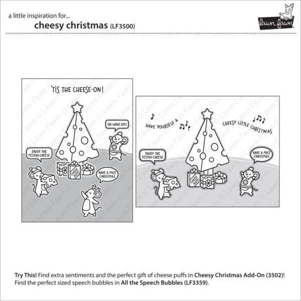 Lawn Fawn - Stempelset "Cheesy Christmas" Clear Stamps