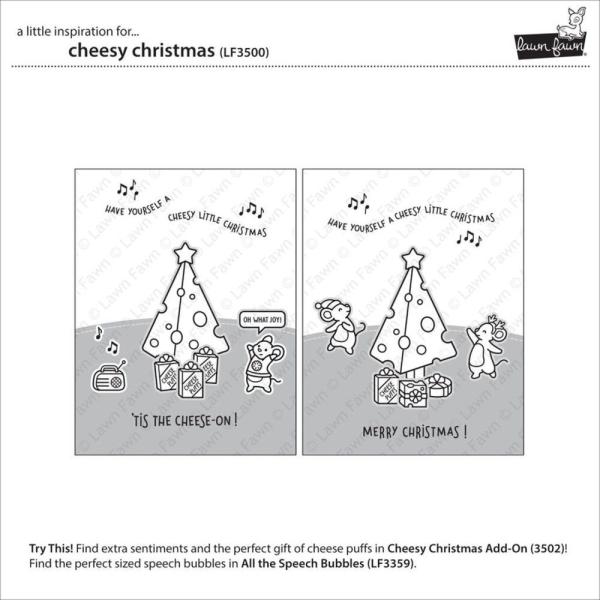 Lawn Fawn - Stempelset "Cheesy Christmas" Clear Stamps