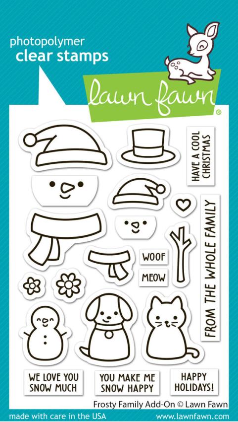 Lawn Fawn - Stempelset "Frosty Family" Clear Stamp Add-On