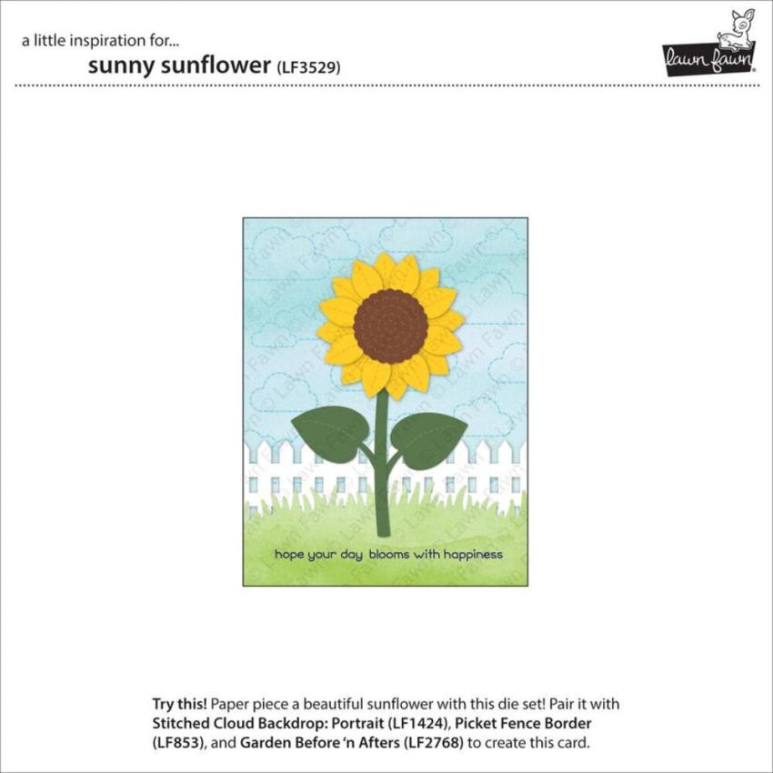 Lawn Fawn - Stanzschablone "Sunny Sunflower" Dies