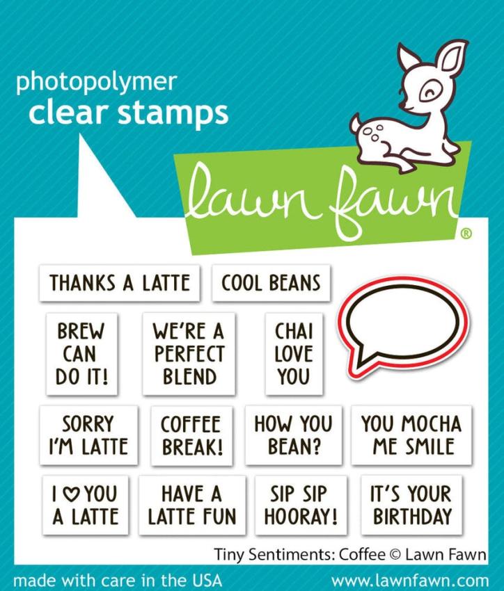 Lawn Fawn - Stanzschablone "Tiny Sentiments: Coffee" Dies