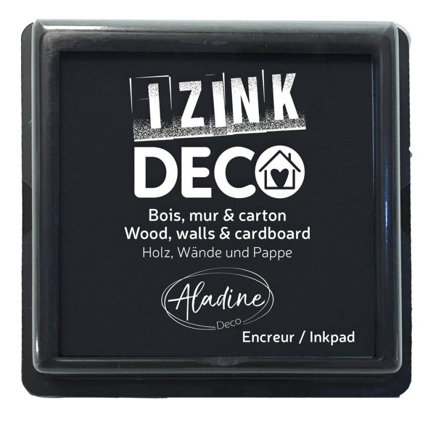 Aladine - Izink Deco Ink Pad "Black" Pigment Stempelkissen