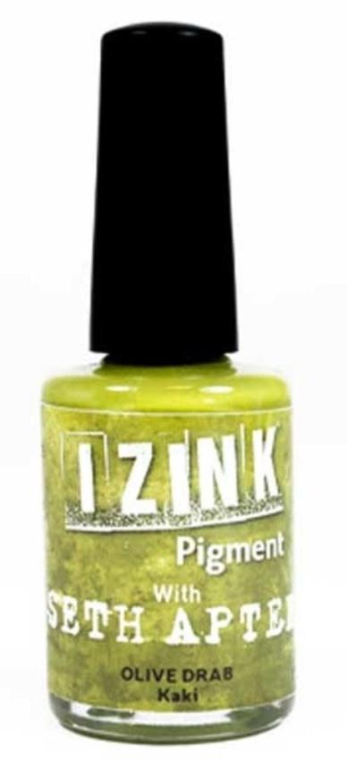 Aladine - Pigmentfarbe "Olive Crab" Izink Pigment 11,5ml