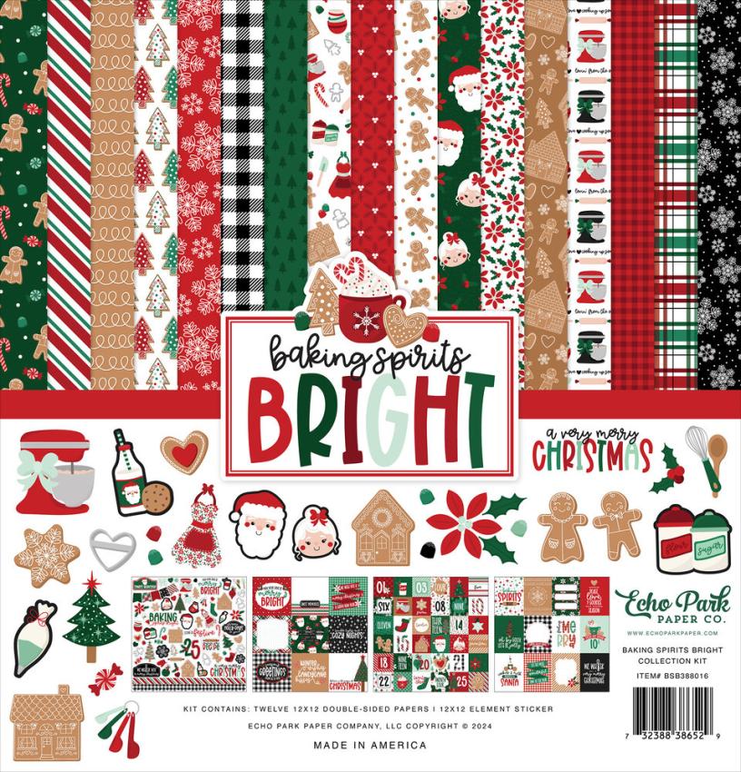 Echo Park - Designpapier "Baking Spirits Bright" Collection Kit 12x12 Inch - 12 Bogen