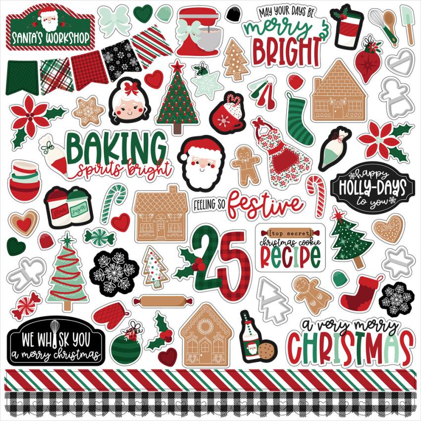 Echo Park - Designpapier "Baking Spirits Bright" Collection Kit 12x12 Inch - 12 Bogen