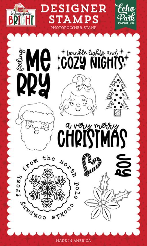 Echo Park - Stempelset "Feeling Merry" Clear Stamps