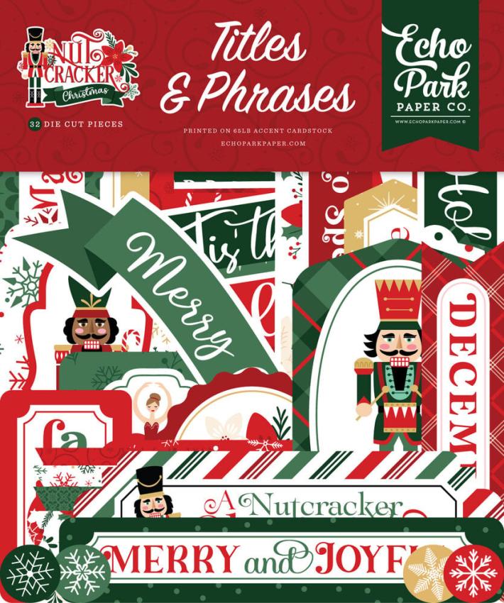 Echo Park - Stanzteile "Nutcracker Christmas" Titles & Phrases