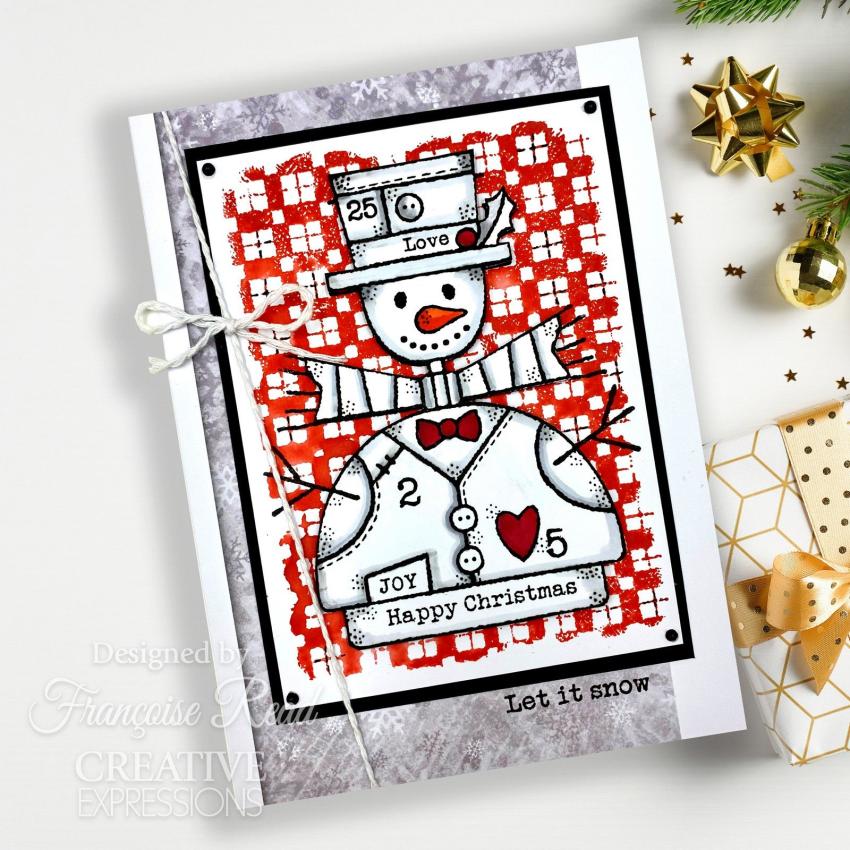 Woodware - Stempelset "Wooden Snowman" Clear Stamps Design by Francoise Read