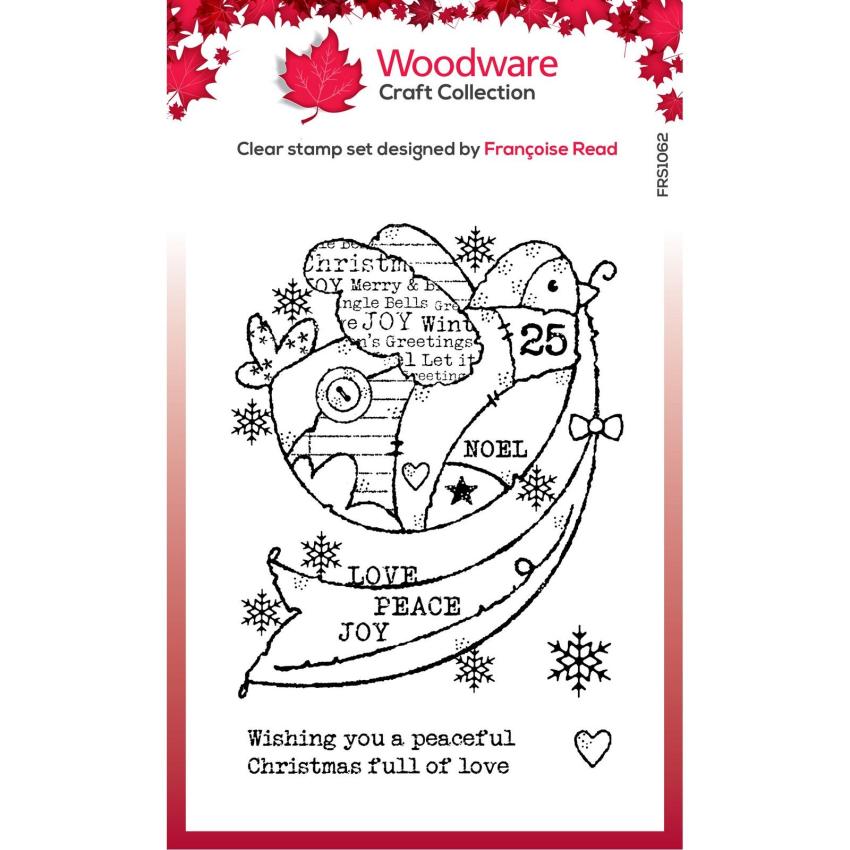 Woodware - Stempelset "Peaceful Dove" Clear Stamps Design by Francoise Read