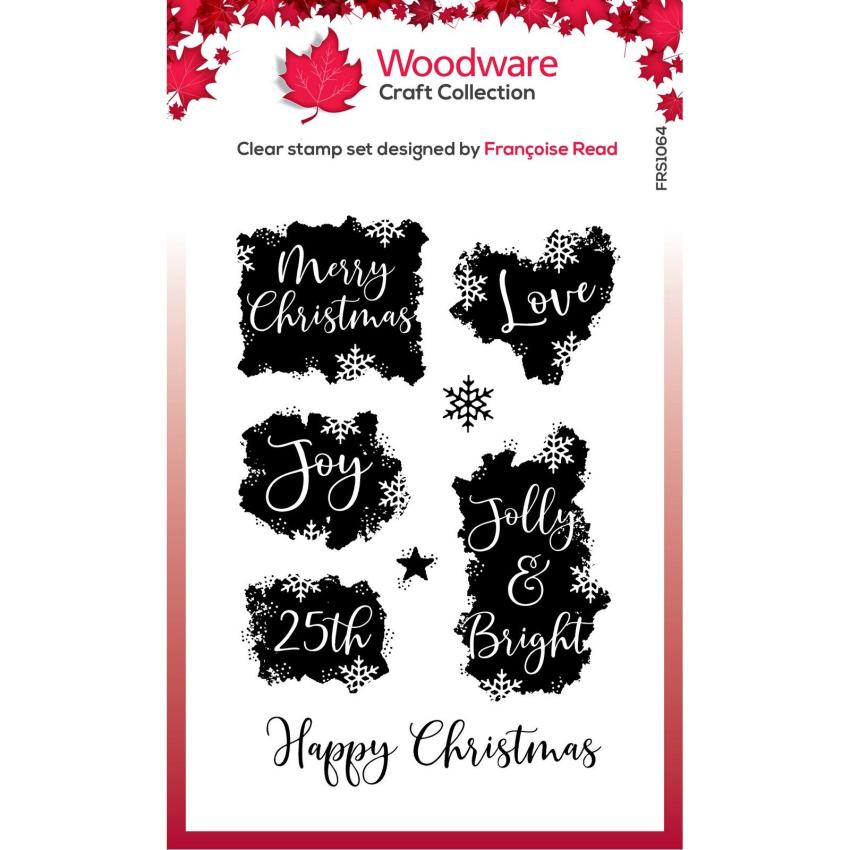 Woodware - Stempelset "Christmas Patches" Clear Stamps Design by Francoise Read