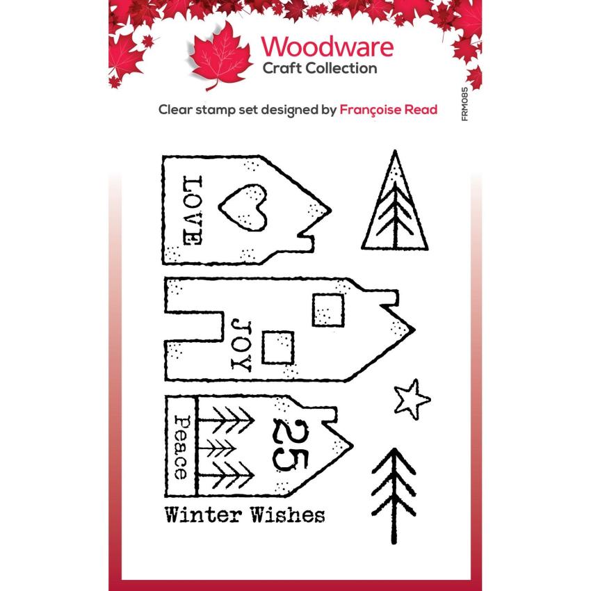 Woodware - Stempelset "Nordic Houses" Clear Stamps Design by Francoise Read