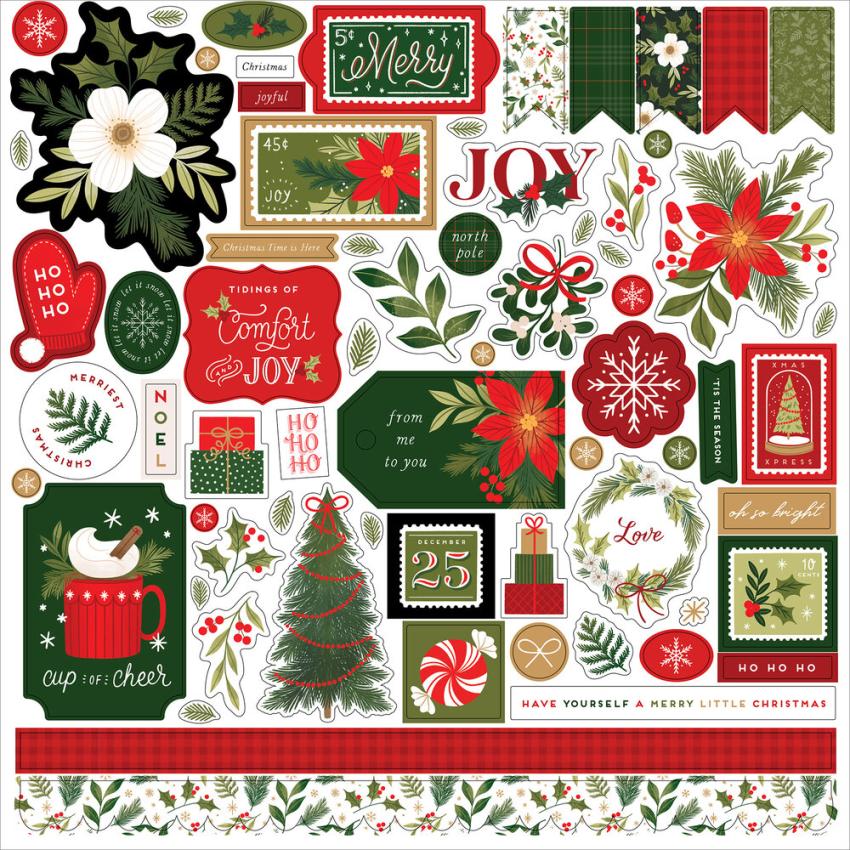 Echo Park - Designpapier "Christmas Joy" Collection Kit 12x12 Inch - 12 Bogen