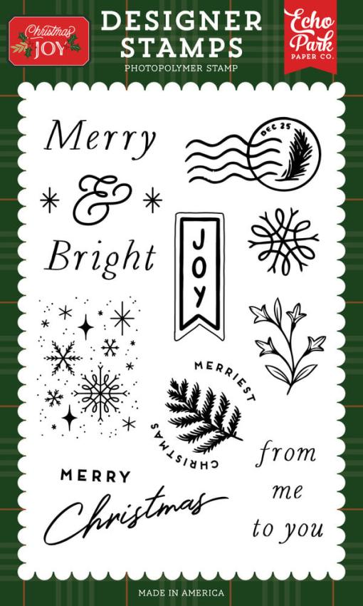 Echo Park - Stempelset "Merriest Christmas" Clear Stamps