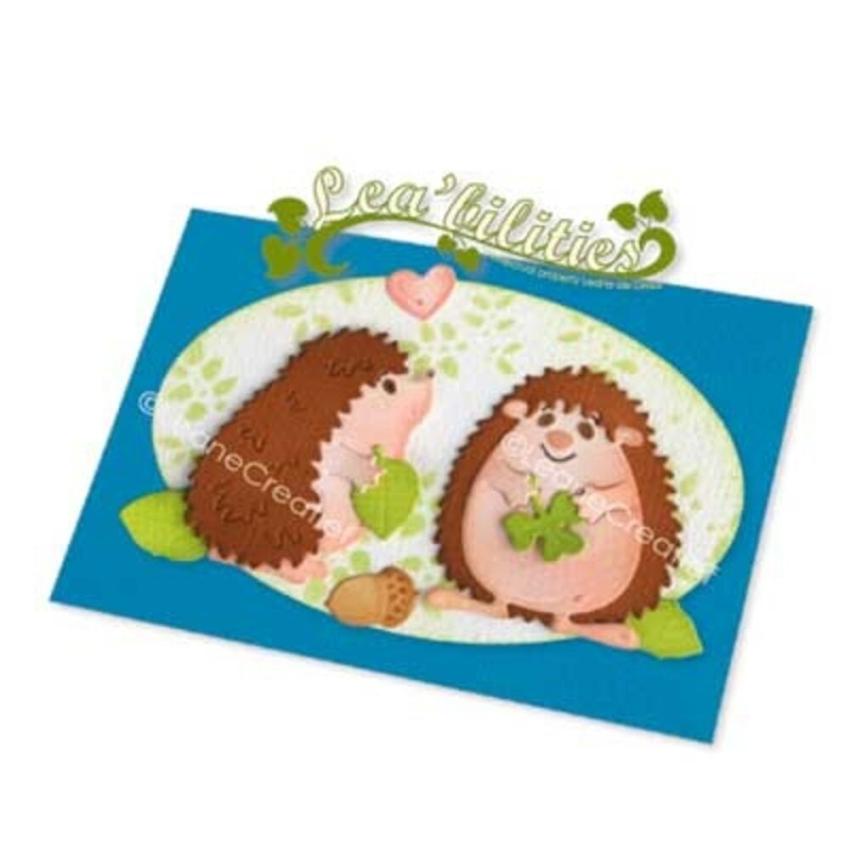 Leane Creatief - Stanz - und Prägeschablone "Hedge Hogs" Cut & Emboss Dies