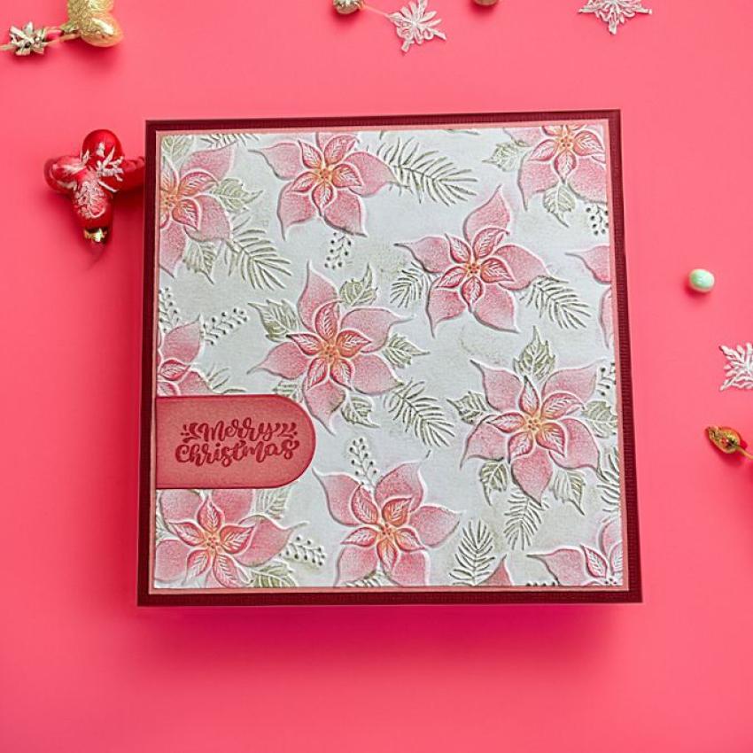 Nellie Snellen - Prägefolder "Poinsettia" 3D Embossing Folder 