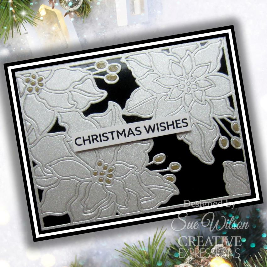 Creative Expressions - Stanzschablone "Festive Collection Poinsettia Cover Plate" Craft Dies Design by Sue Wilson