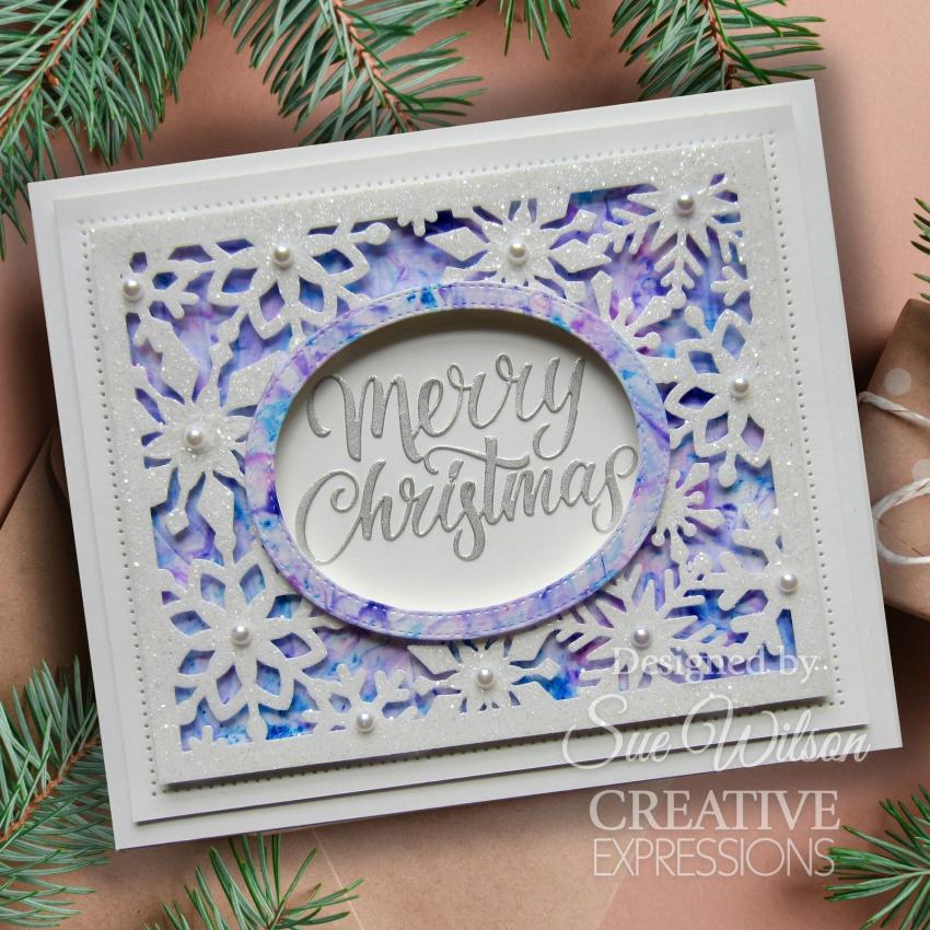 Creative Expressions - Stanzschablone "Festive Collection Snowflake Floating Frame" Craft Dies Design by Sue Wilson