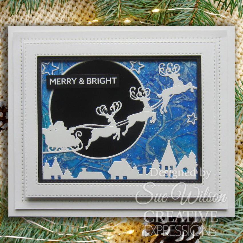 Creative Expressions - Stanzschablone "Festive Collection Moonlight Sleigh" Craft Dies Design by Sue Wilson