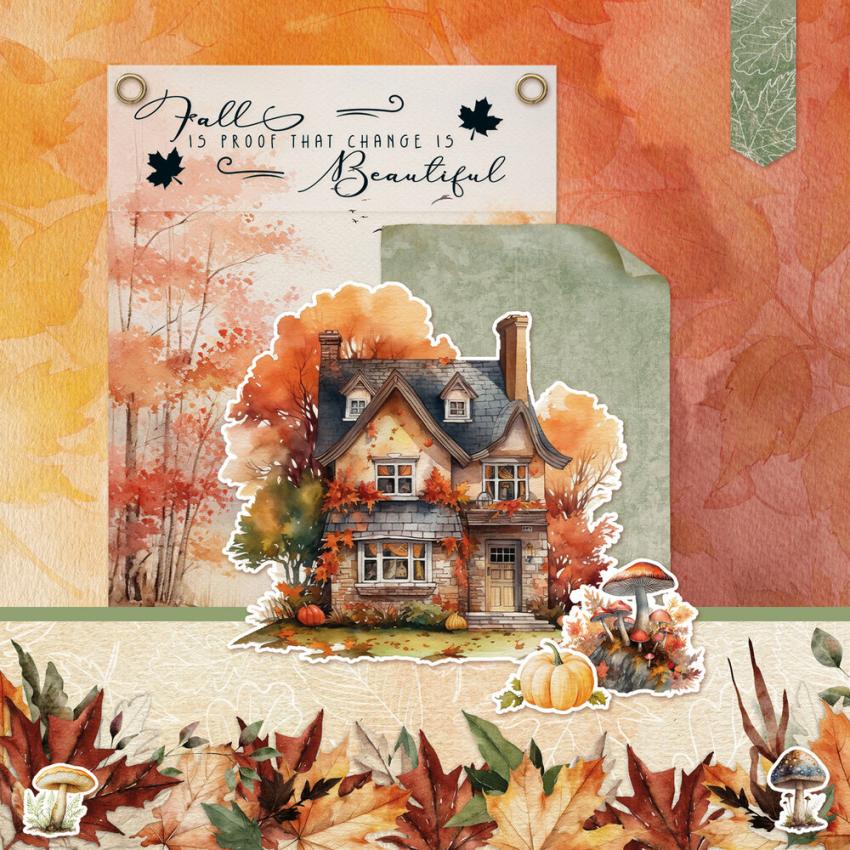 Studio Light - Designpapier A5 "Amazing Autumn" Mixed Paper Pad - 24 Bogen