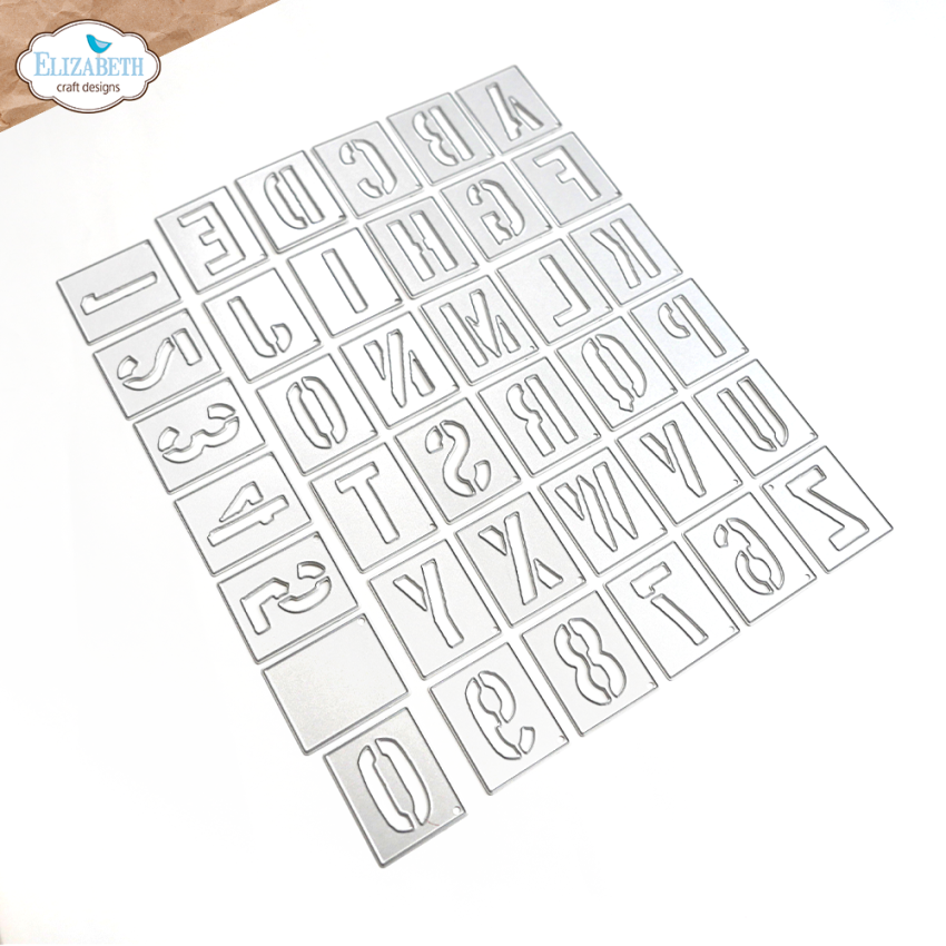 Elizabeth Craft Designs - Stanzschalone "Stencil Alphabet" Dies