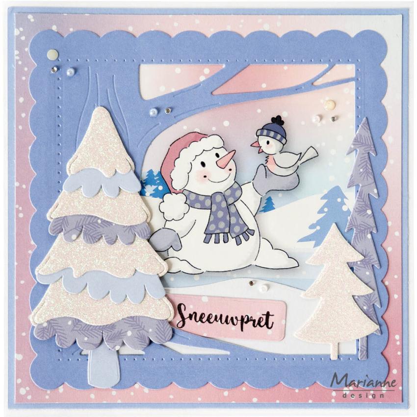 Marianne Design - Präge- und Stanzschalone "Snowy Tree" Collectables Dies