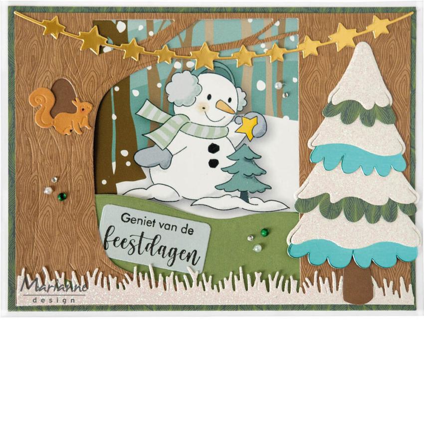 Marianne Design - Präge- und Stanzschalone "Snowy Tree" Collectables Dies