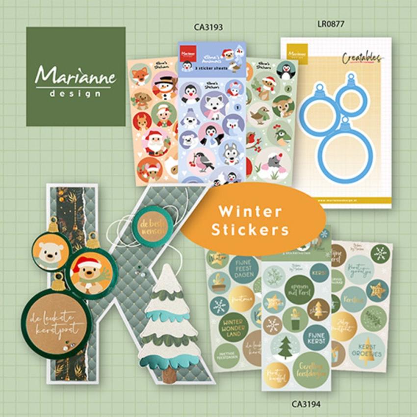 Marianne Design - Präge- und Stanzschablone "Layout Baubles" Creatables Dies