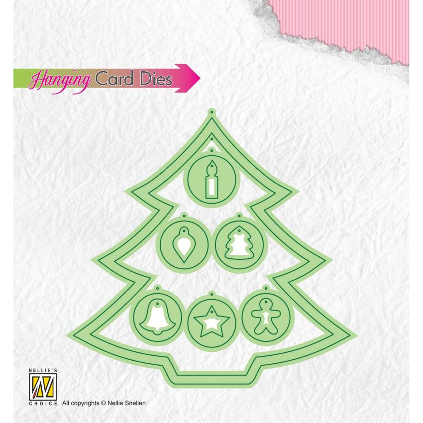 Nellie Snellen - Stanzschablone "Christmas Tree" Hanging Card Dies