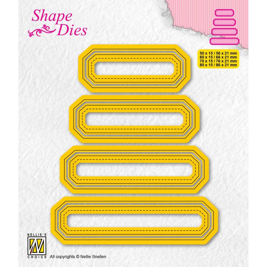 Nellie Snellen - Stanzschablone "Tags-4" Shape Dies