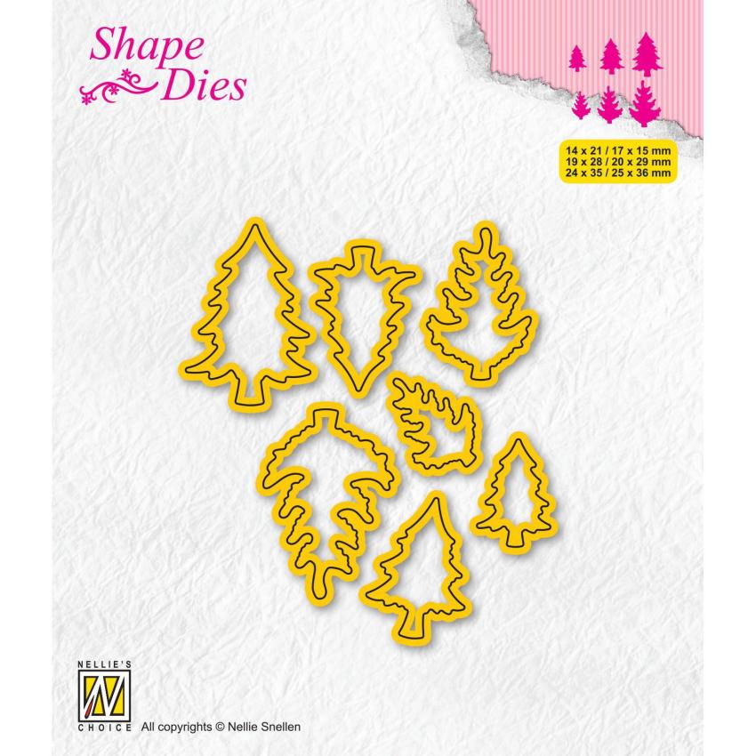 Nellie Snellen - Stanzschablone "Pinetrees-1" Shape Dies