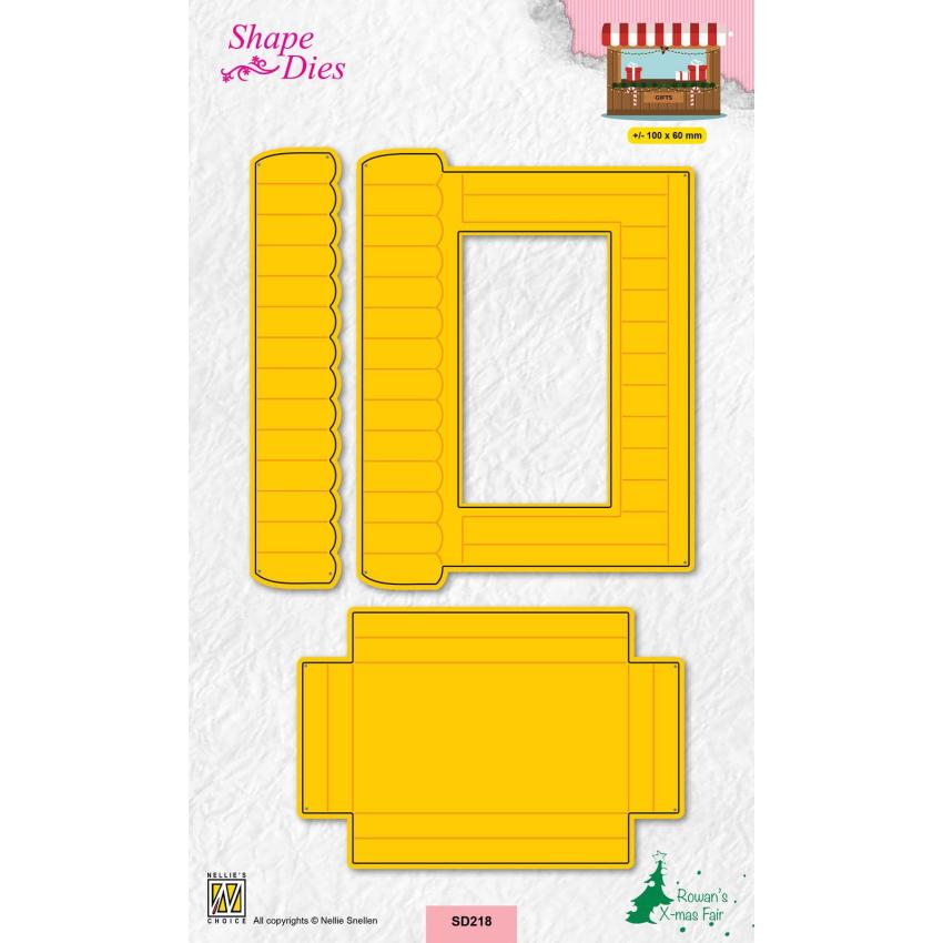 Nellie Snellen - Stanzschablone "Christmas Market" Shape Dies