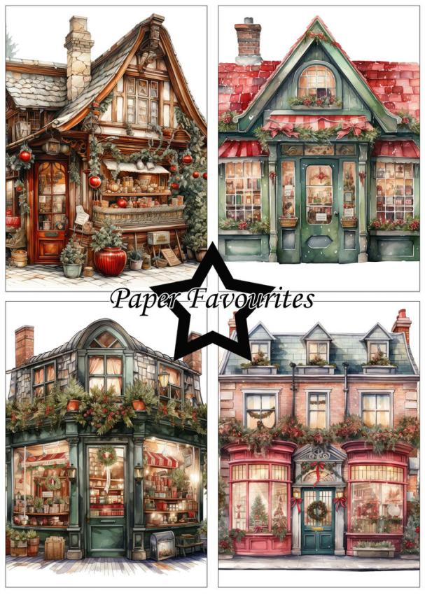 Paper Favourites - Designpapier "Christmas House" Paper Pack A5 - 24 Bogen