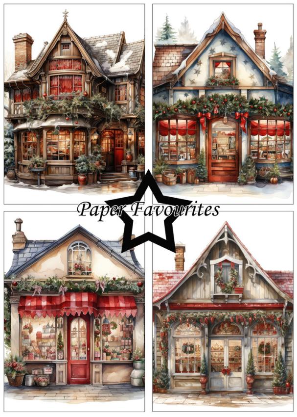 Paper Favourites - Designpapier "Christmas House" Paper Pack A5 - 24 Bogen