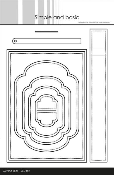 Simple and Basic - Stanzschablone 10,5x14,85cm "Interactive Flip Card" Dies