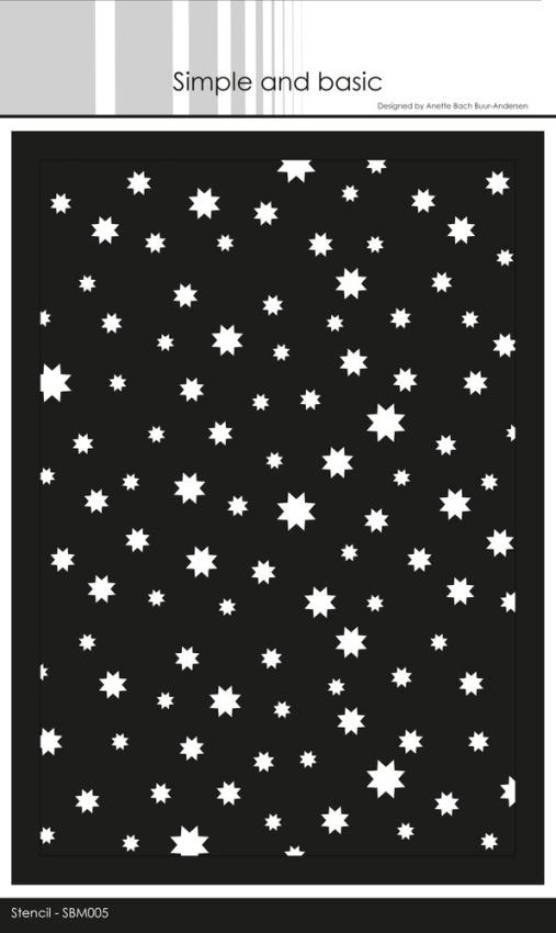 Simple and Basic - Schablone "Stars" Stencil