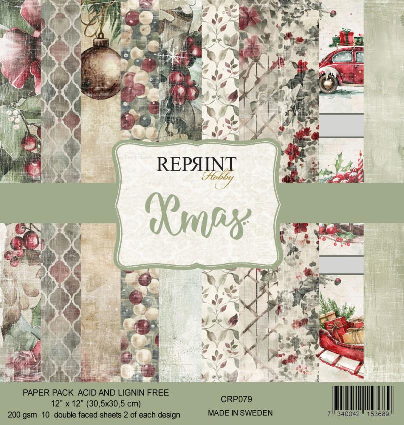 Reprint - Designpapier "Xmas" Paper Pack 12x12 Inch - 10 Bogen