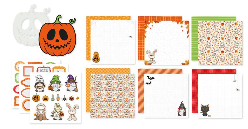 Dutch Doobadoo - Papier Kit "Hallo Herfst" Crafty Kit - 12 Bogen