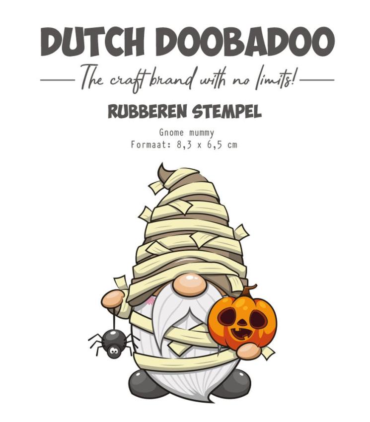 Dutch Doobadoo - Gummistempel "Gnome Mummy" Rubber Stamp 8,3x6,5cm