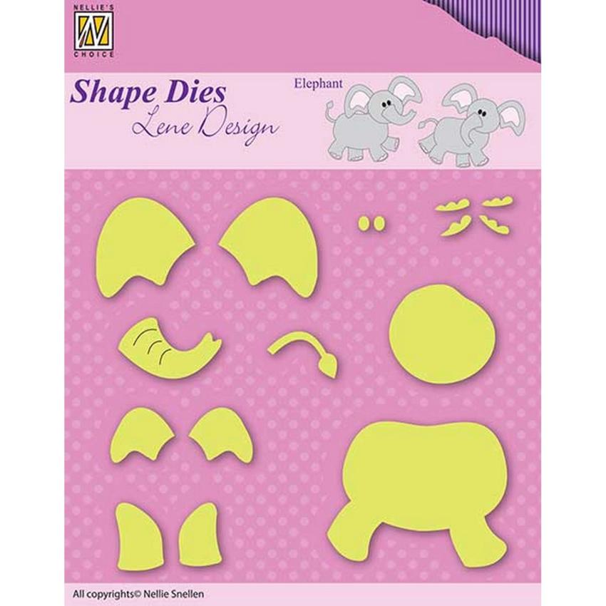 Nellie Snellen - Stanzschablone "Elephant" Shape Dies