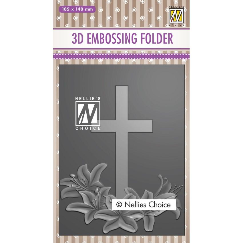 Nellie Snellen - Prägefolder "Cross-2" 3D Embossing Folder 