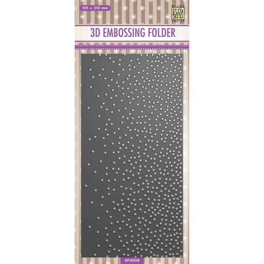 Nellie Snellen - Prägefolder "Snow" 3D Embossing Folder Slimline